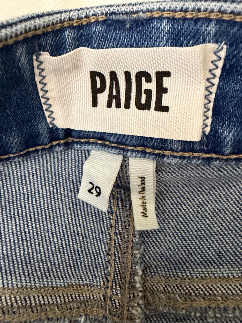 NWT PAIGE Anessa Quincy Pocket Raw Hem Wide Leg Jeans Veritas 29 - Picture 12 of 16